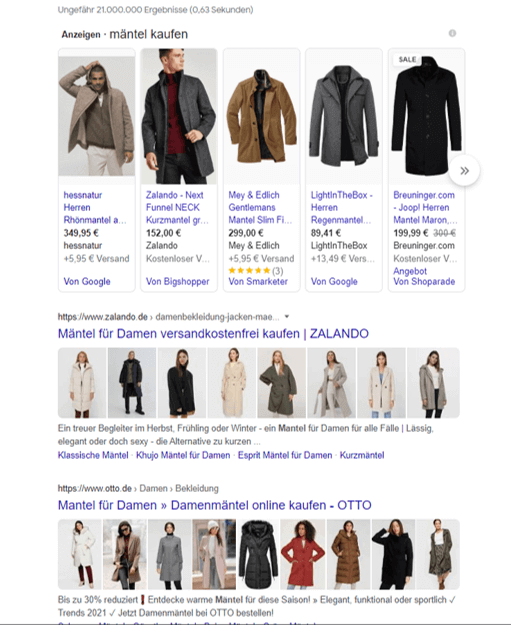 Showcase Anzeigen Google
